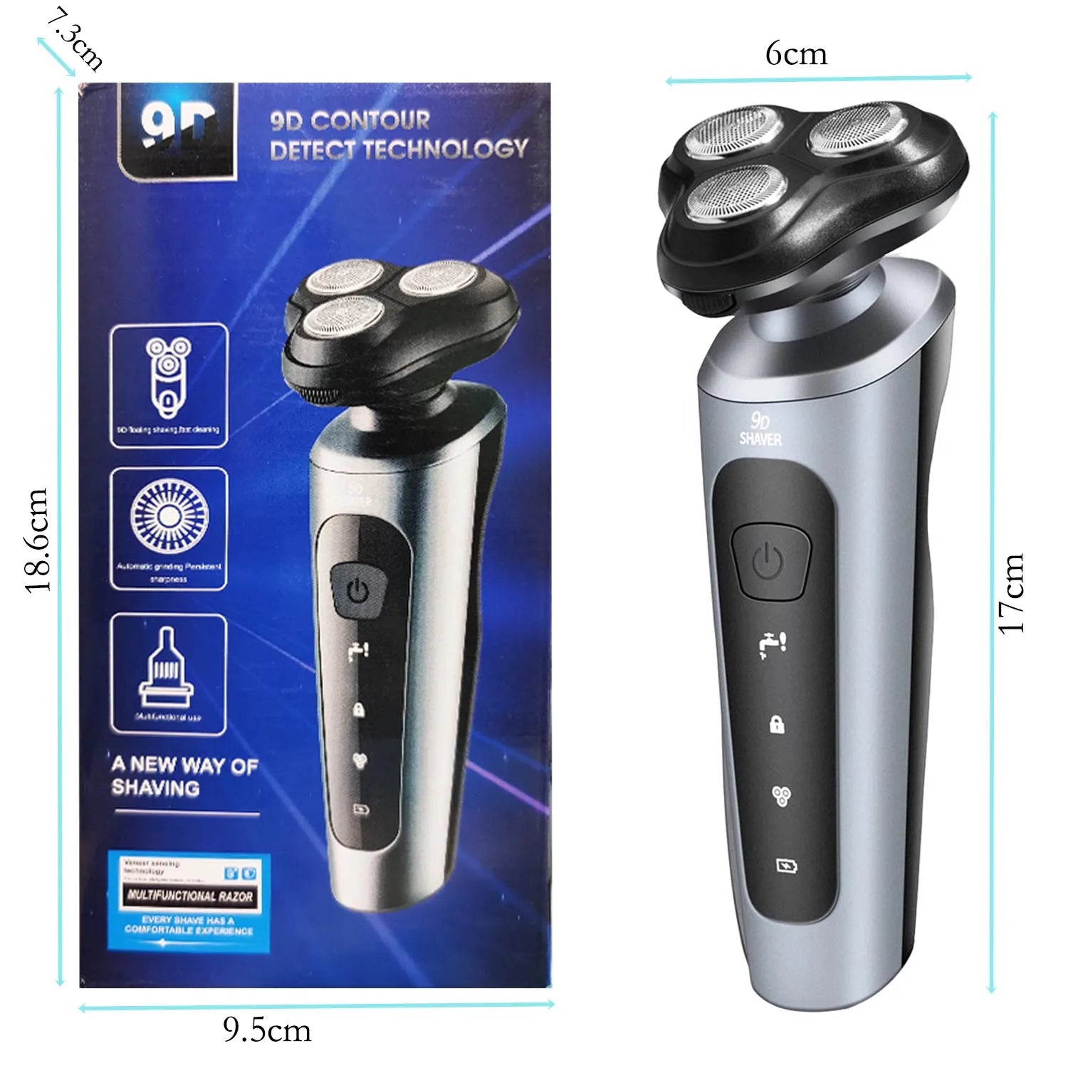 Shaver Bear Intelligent Wet/Dry Beard Trimmer Razor