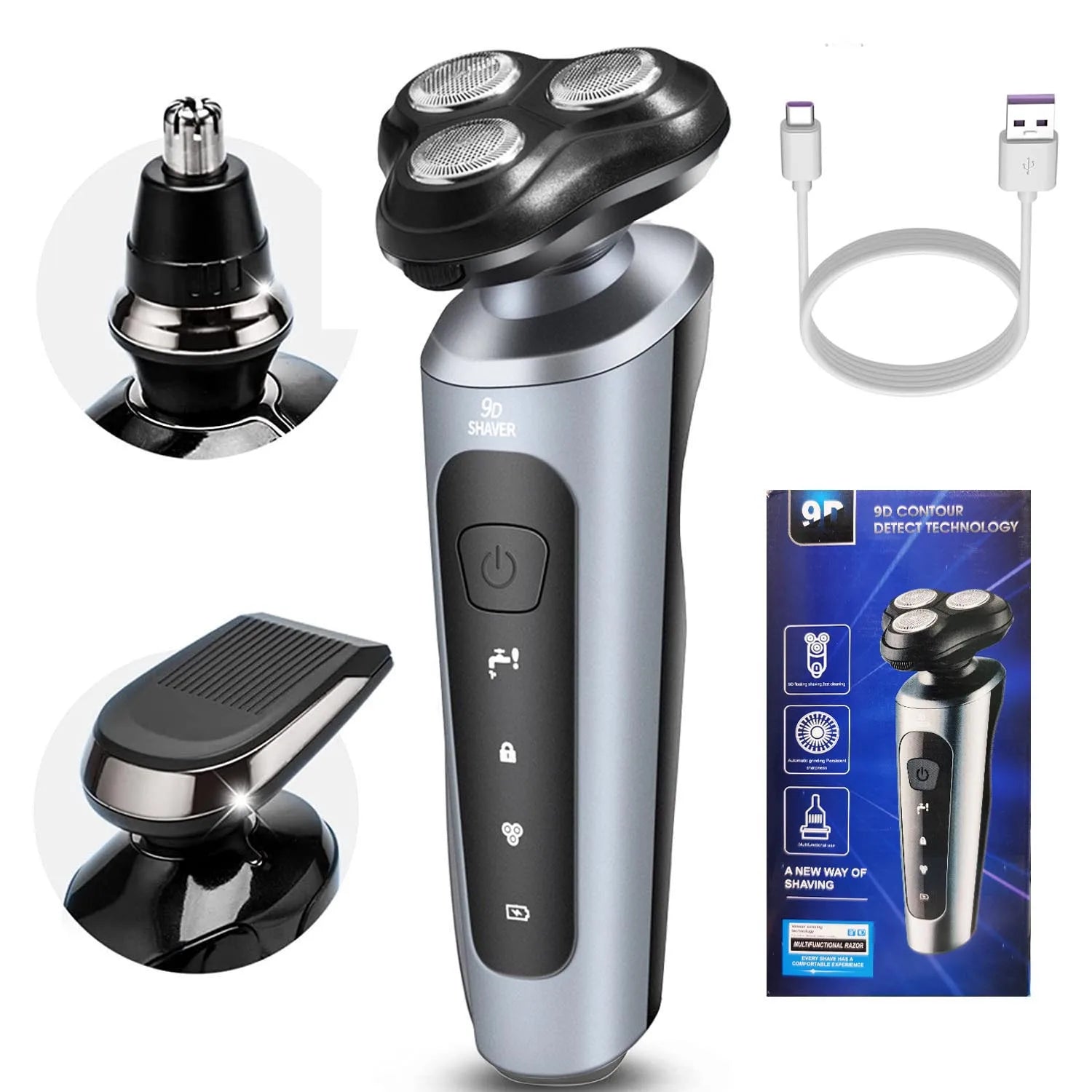 Shaver Bear Intelligent Wet/Dry Beard Trimmer Razor