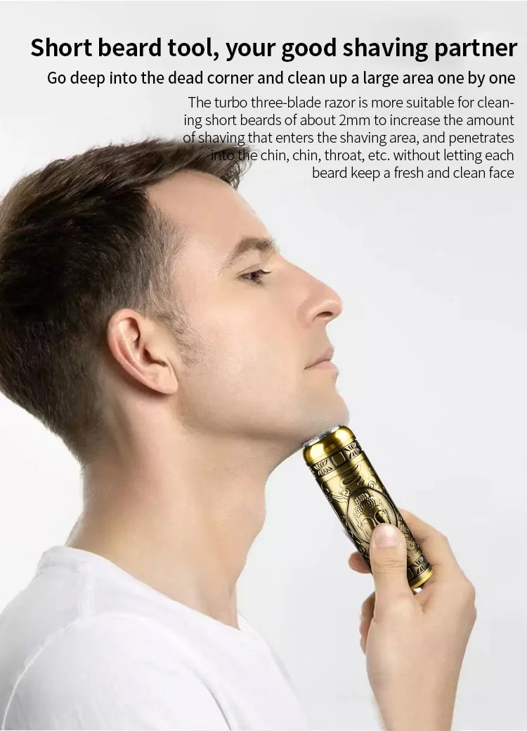 Mini Electric Razor for Men – Waterproof & Irritation-Free