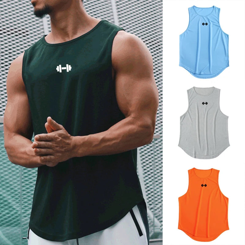 Men's Quick-Dry Gym Tank Top – Sleeveless Fitness Vest
