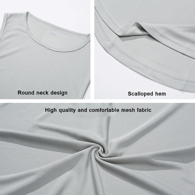Men's Quick-Dry Gym Tank Top – Sleeveless Fitness Vest