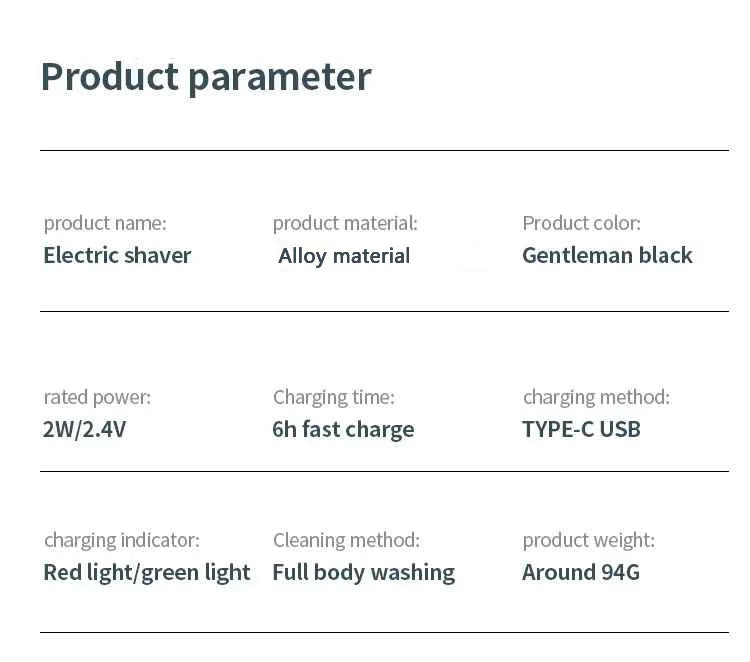 Mini Electric Razor for Men – Waterproof & Irritation-Free